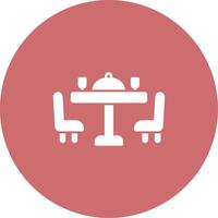 Dining Table Icon Design Symbol vector
