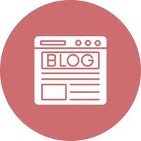 Blog Icon Design Symbol vector