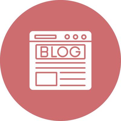 Blog Icon Design Symbol