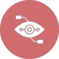 Bionic Eye Icon Design Symbol vector