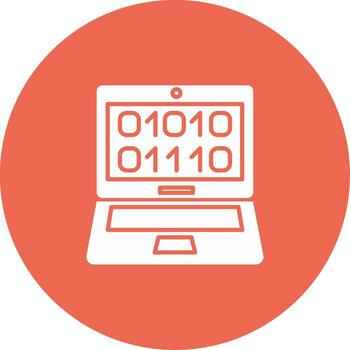 binario código icono diseño símbolo vector