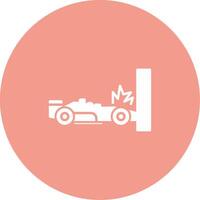 Car Accident Icon Design Symbol vector