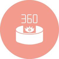 360 View Icon Design Symbol vector