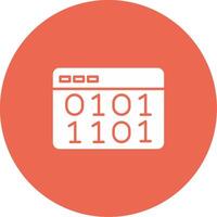 Binary Code Icon Design Symbol vector