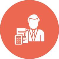 Accountant Icon Design Symbol vector