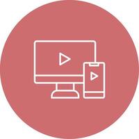 Screen Mirroring Icon Design Symbol vector