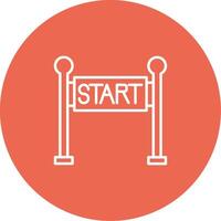 Start Line Icon Design Symbol vector
