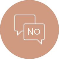 Say No Icon Design Symbol vector