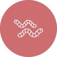 Worm Icon Design Symbol vector