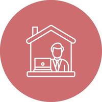 Work From Home Icon Design Symbol vector