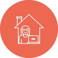 Work From Home Icon Design Symbol vector