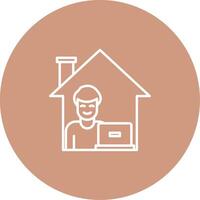 Work From Home Icon Design Symbol vector