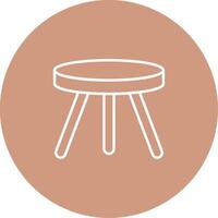 Stool Icon Design Symbol vector
