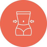 Waist Icon Design Symbol vector