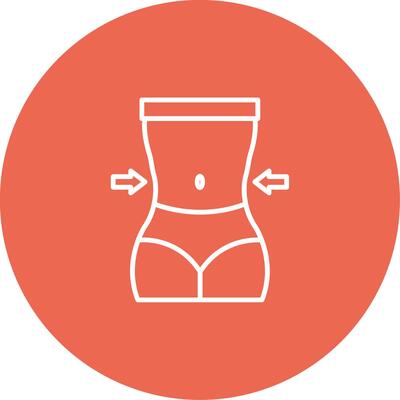 Waist Icon Design Symbol