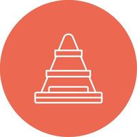 Traffic Cone Icon Design Symbol vector