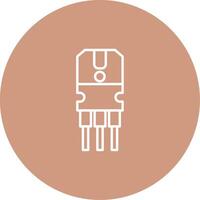 Transistor Icon Design Symbol vector
