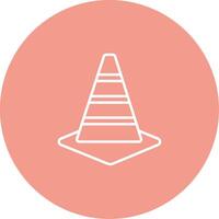 Traffic Cone Icon Design Symbol vector