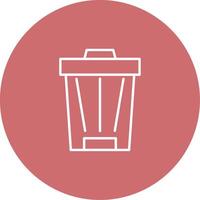 Trash Can Icon Design Symbol vector