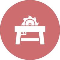 Table Saw Icon Design Symbol vector