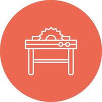 Table Saw Icon Design Symbol vector