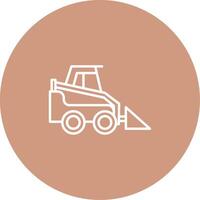 Skid Steer Loader Icon Design Symbol vector