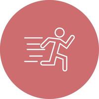 Running Icon Design Symbol vector