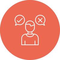 Decision Marker Icon Design Symbol vector