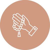 Tasbih Icon Design Symbol vector