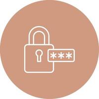 Password Icon Design Symbol vector