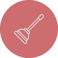 Plunger Icon Design Symbol vector