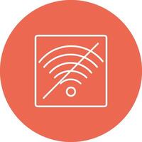 No Wifi Icon Design Symbol vector