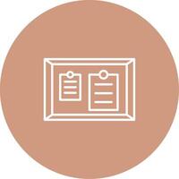 Noticeboard Icon Design Symbol vector