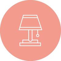 Table Lamp Icon Design Symbol vector