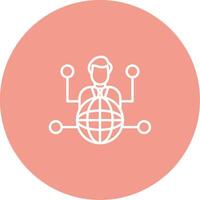 Outsource Icon Design Symbol vector