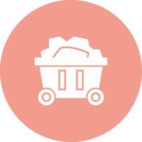 Mining Cart Icon Design Symbol vector