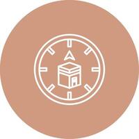 Qibla Icon Design Symbol vector