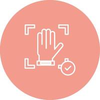 Hand Recognition Icon Design Symbol vector