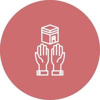 Prayer Icon Design Symbol vector