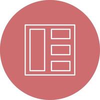 Grid Icon Design Symbol vector
