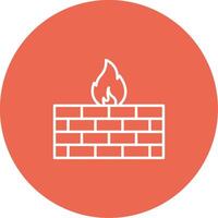 Firewall Icon Design Symbol vector