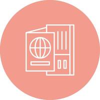 Passport Icon Design Symbol vector