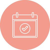 Correct Icon Design Symbol vector