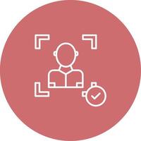Face Scan Icon Design Symbol vector