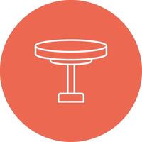 Round Table Icon Design Symbol vector