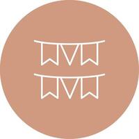 Garland Icon Design Symbol vector