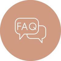 Faq Icon Design Symbol vector