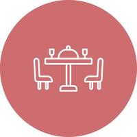 Dining Table Icon Design Symbol vector