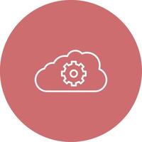 Cloud Storage Icon Design Symbol vector