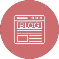 Blog Icon Design Symbol vector